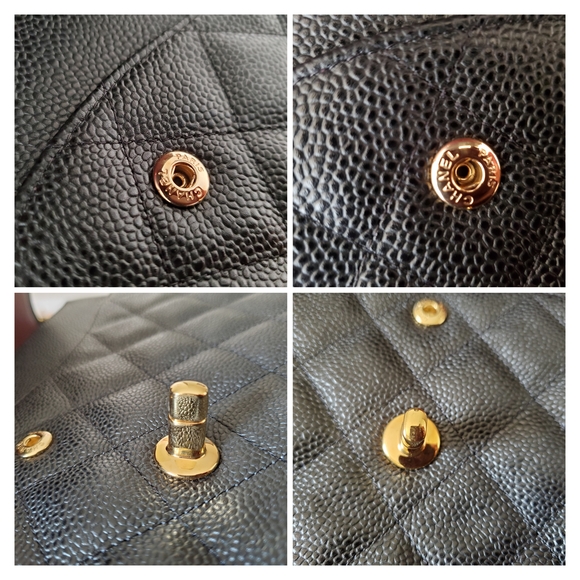 Chanel Classic Jumbo Black Caviar Gold Hw - Picture 8 of 16
